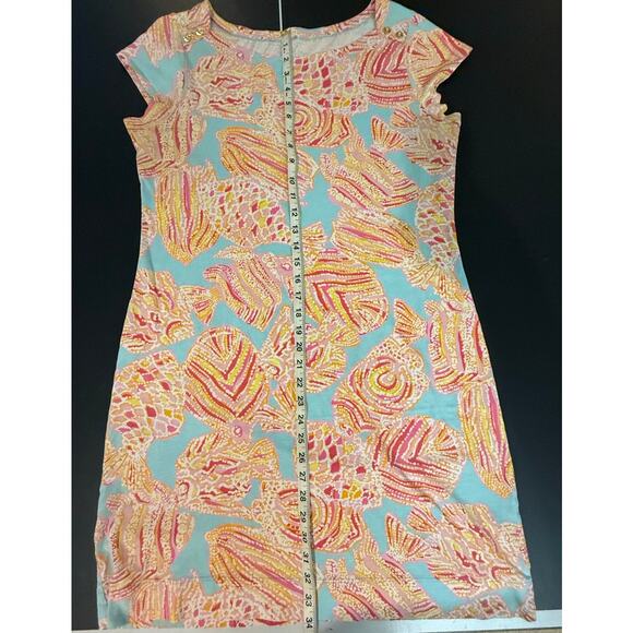 Lilly Pulitzer Loren Dress L Tini Bikini Print Short Sleeve - Picture 7 of 9